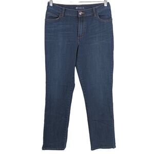 Lee Womens Size 10 Medium Relaxed Fit‎ Cotton Blend Stretch Blue Denim Jeans
